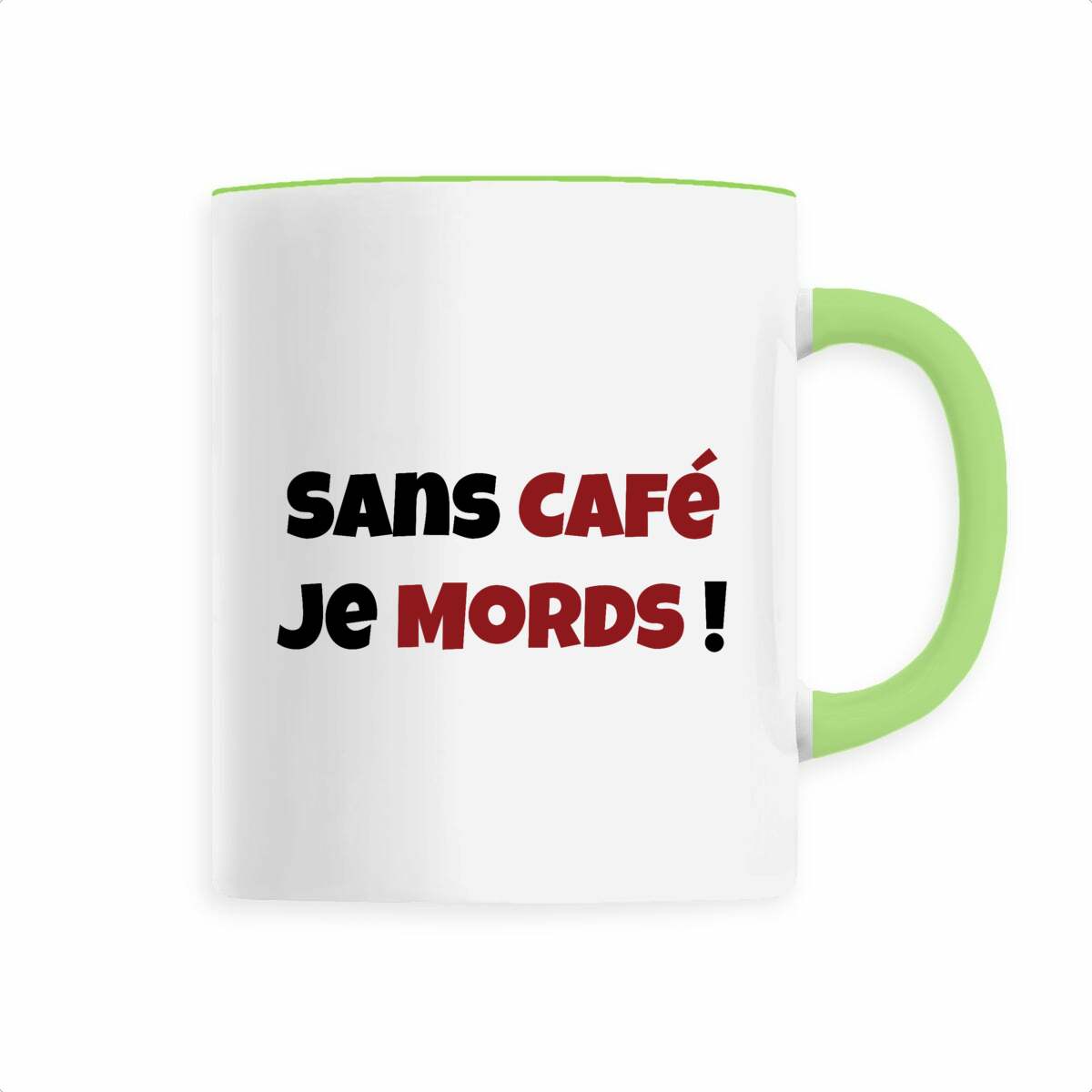 ☕ Mug "Sans Café, Je Mords !" – Pour les lève-tard pas câlins